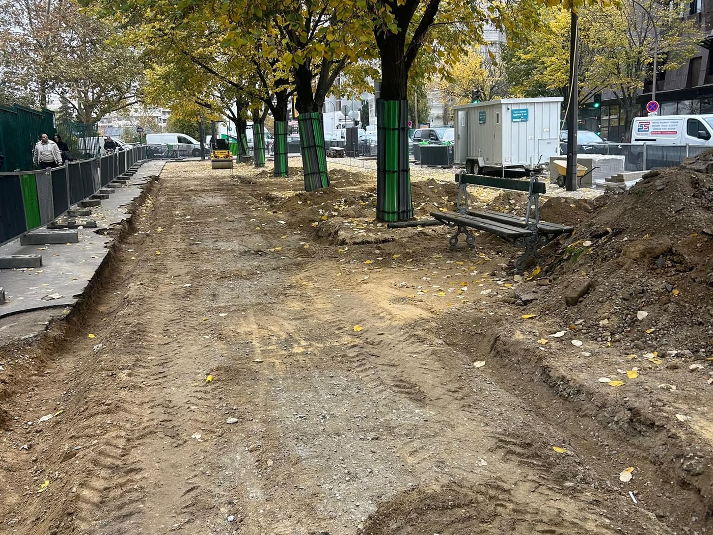 Promenade plantée en stabilisé – avant