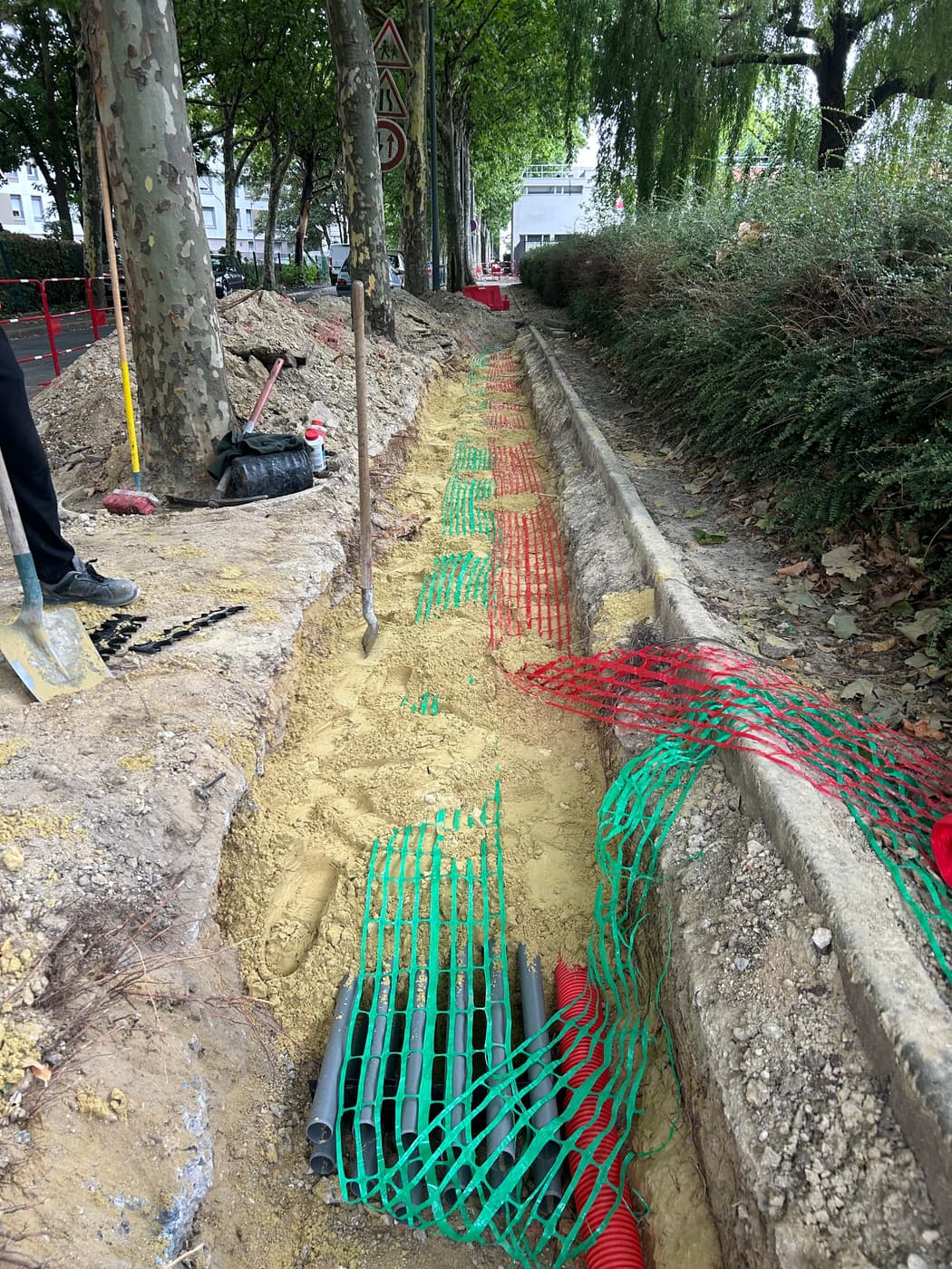 Tranchées et pose de réseaux